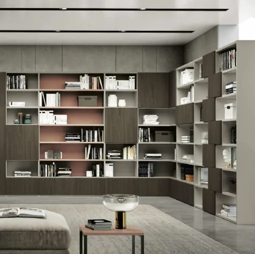 Libreria Living 801 — Fogli Arredamenti: mobili su misura e falegnameria artigianale a Cascina (PI), province di Pisa e Livorno