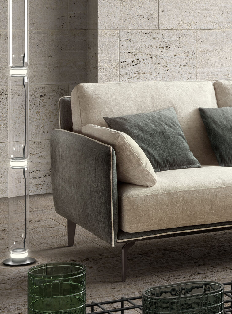 Divano moderno Living Bright / Living Chic / Living Minimal — Fogli Arredamenti: mobili su misura e falegnameria artigianale a Cascina (PI), province di Pisa e Livorno