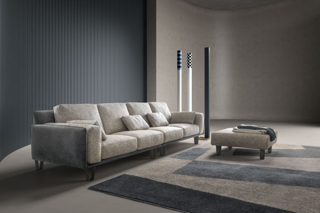 Divano moderno Living Bright / Living Chic / Living Minimal — Fogli Arredamenti: mobili su misura e falegnameria artigianale a Cascina (PI), province di Pisa e Livorno