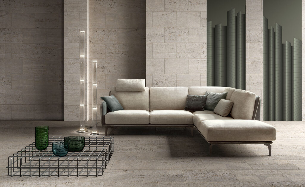 Divano moderno Living Bright / Living Chic / Living Minimal — Fogli Arredamenti: mobili su misura e falegnameria artigianale a Cascina (PI), province di Pisa e Livorno