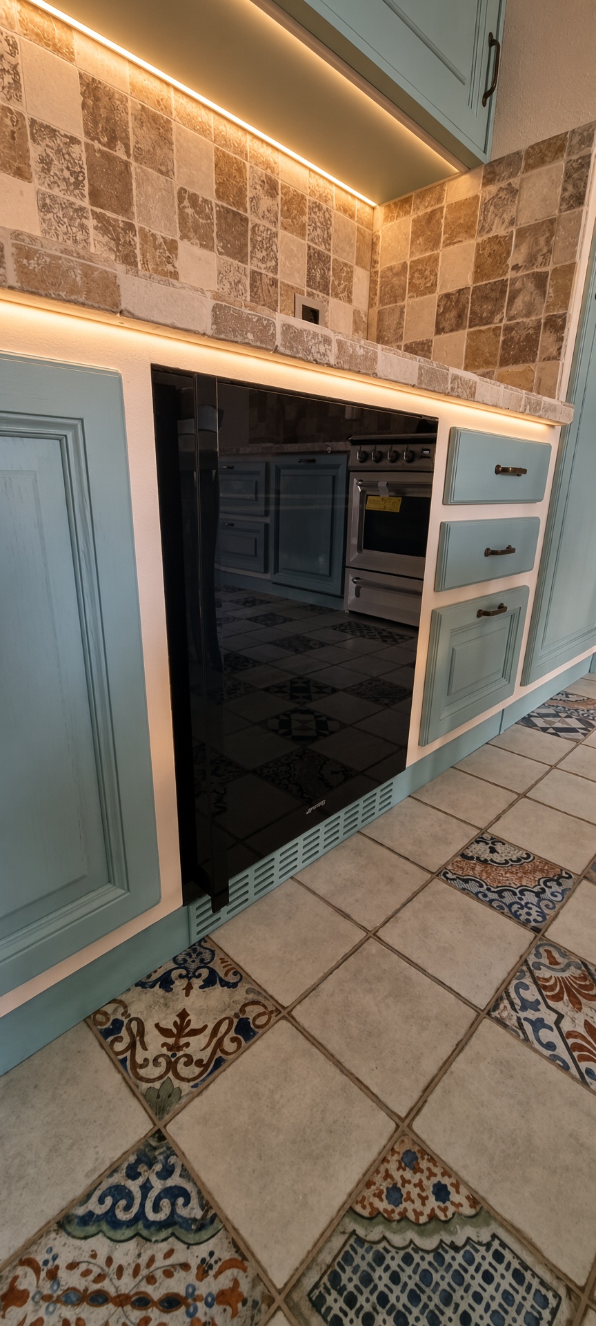 Cucina in muratura Silvia — vista 6, Fogli Cascina — Fogli Arredamenti: mobili su misura e falegnameria artigianale a Cascina (PI), province di Pisa e Livorno