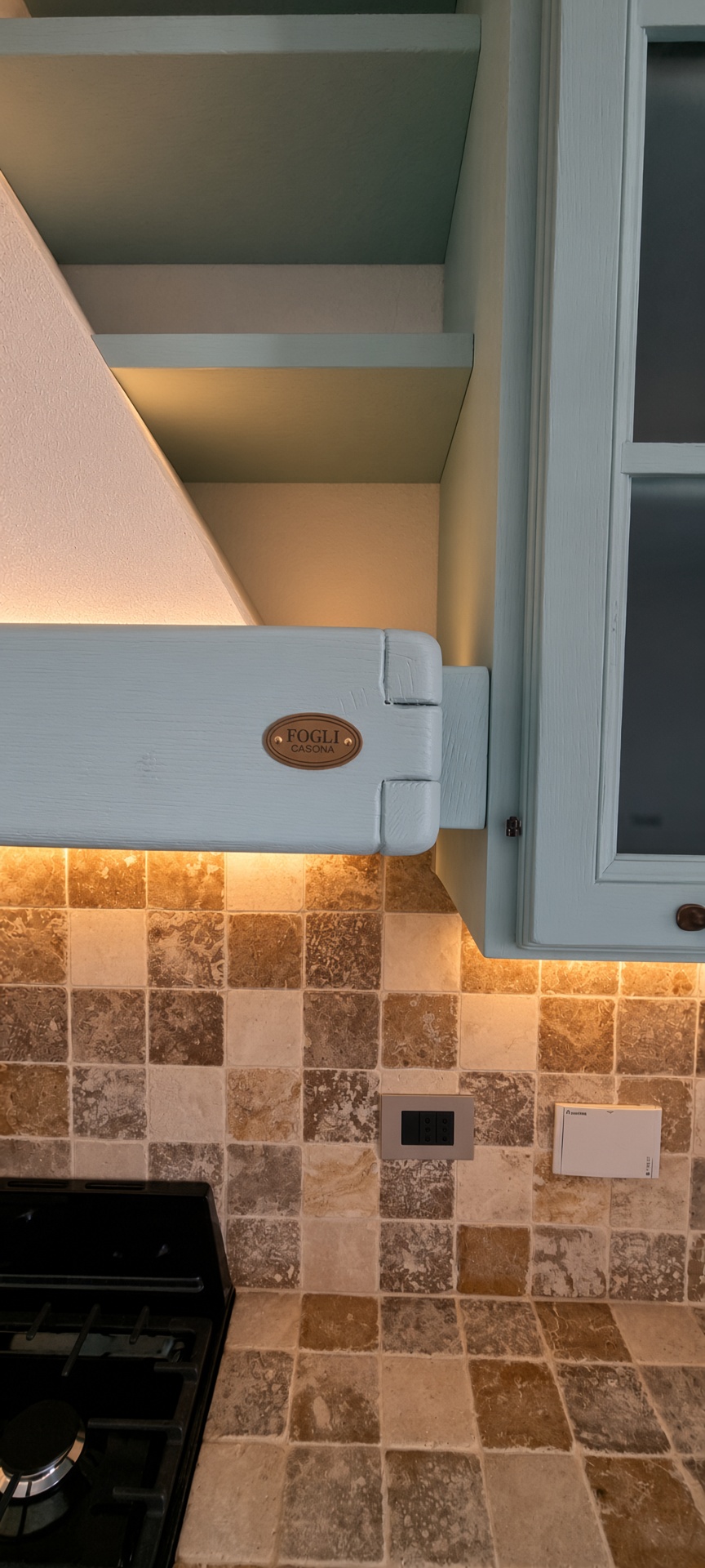 Cucina in muratura Silvia — vista 7, Fogli Cascina — Fogli Arredamenti: mobili su misura e falegnameria artigianale a Cascina (PI), province di Pisa e Livorno